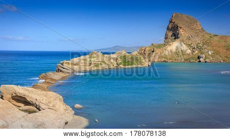 sea landscape, location - Castlepoint, North Island, New Zealand