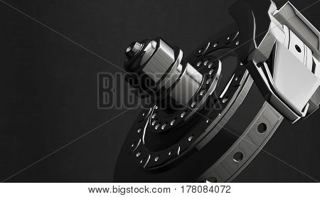 Car disk brake, 3d rendering, 3d model