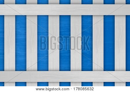 modern white woods on blue wood background