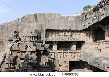 Ellora Caves Near Aurangabad In India