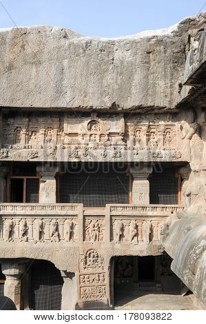 Ellora Caves Near Aurangabad In India