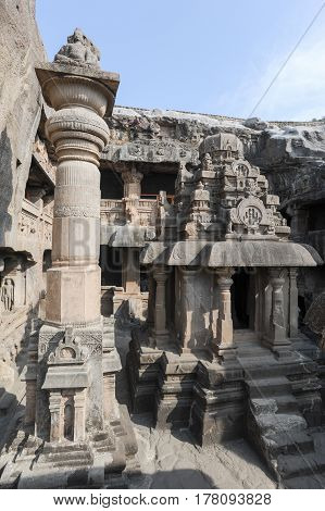 Ellora Caves Near Aurangabad In India
