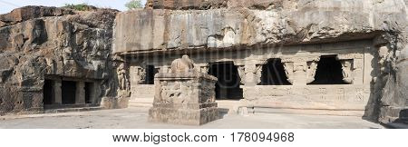 Ellora Caves Near Aurangabad In India