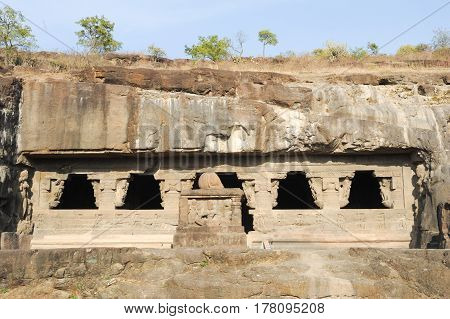 Ellora Caves Near Aurangabad In India