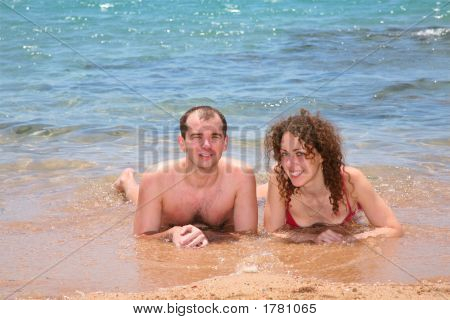 Coppia al mare