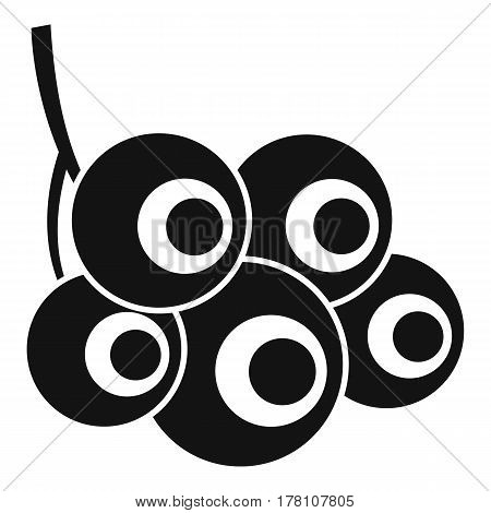 Viburnum branch icon. Simple illustration of viburnum branch vector icon for web