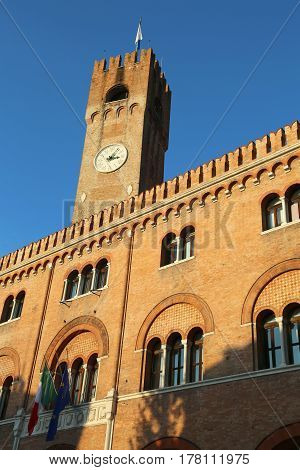 High Tower Of The Palace Of The Three Hundred In Piazza Dei Sign