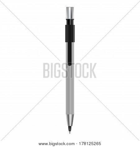 Mechanical pencil mockup. Realistic illustration of mechanical pencil vector mockup for web