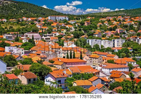 Town Of Drnis And Dalmatian Inland Panorama