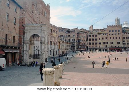 Piazza del Campo Siena Itálie