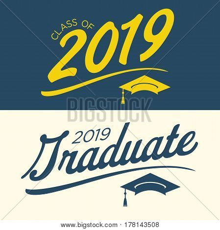 Class Of 2019 Congratulations Graduate Typography