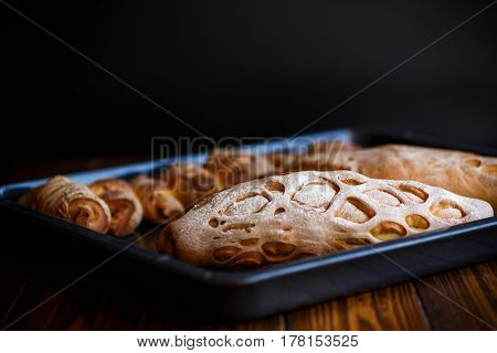 bread shaped in the form of home baking