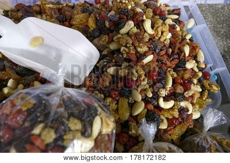 Mix Of Dried Friuit And Nuts