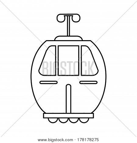 cable car transport image vector illustration eps 10