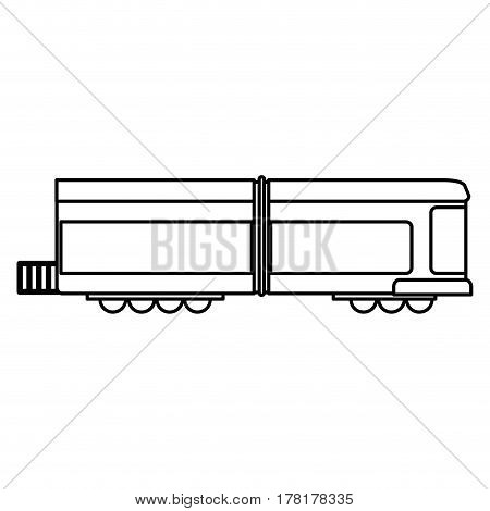 train transport wagon traditional outline vector illustration eps 10