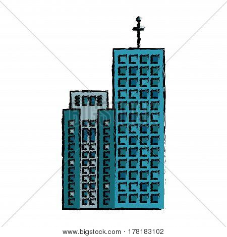 building facade company business icon vector illustration eps 10