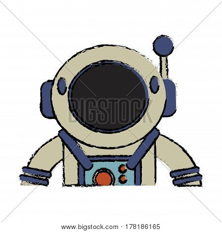 suit space astronaut image vector illustration eps 10