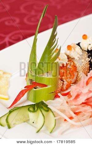 Sushi sulla piastra