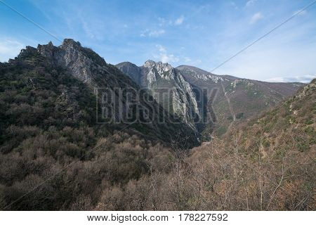 Canyon Matka mountains near Skopje, capital of Macedonia