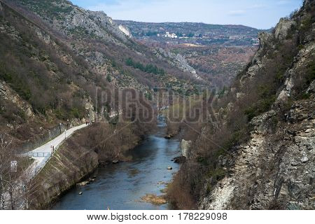 Lake in Canyon Matka near Skopje, Macedonia