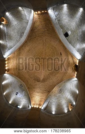 Noushabad and ancient underground city, Aran va Bidol, Kashan, Esfahan, Iran, March 23, 2017,  is considered one of the masterpieces of ancient architecture.