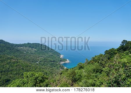 View from the hill Koh Tao Thailand