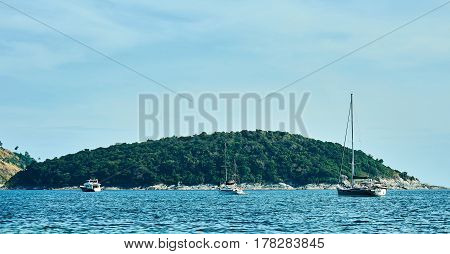 View at Small island close to Phuket Thailand