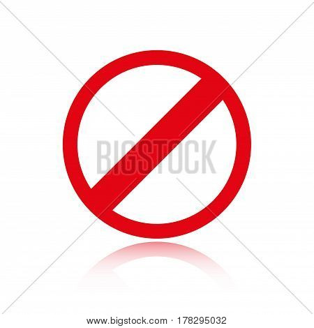 rescricted icon stock vector illustration flat design