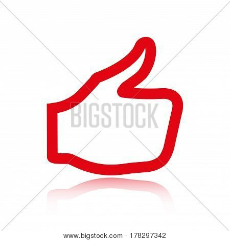 stock vector thumbs up icon vector like icon social network vector icon for app web site etc