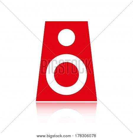 Audio speakers icon stock vector illustration flat design