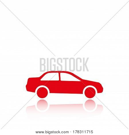 car icon stock vector illustration flat design