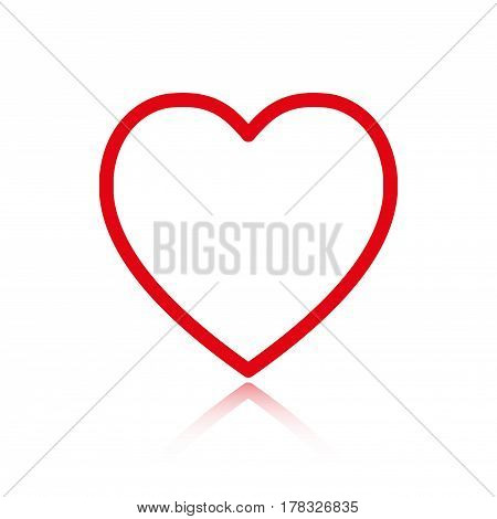 heart icon stock vector illustration flat design