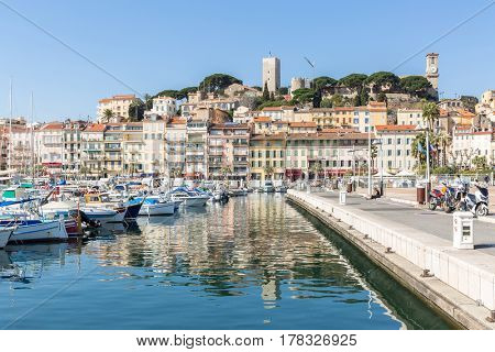 Cannes le Suquet old quarter France