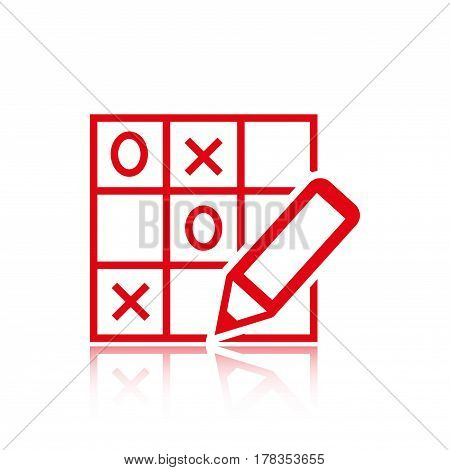 TIC TAC toe icon stock vector illustration flat design