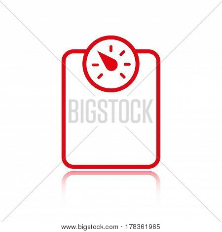measure the weight icon stock vector illustration flat design