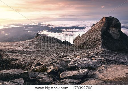 Hiking to the summit of Mount Kinabalu