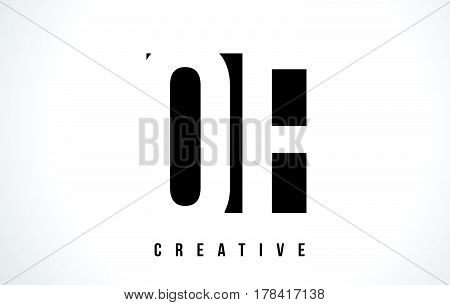 Qf Q F White Letter Logo Design With Black Square.