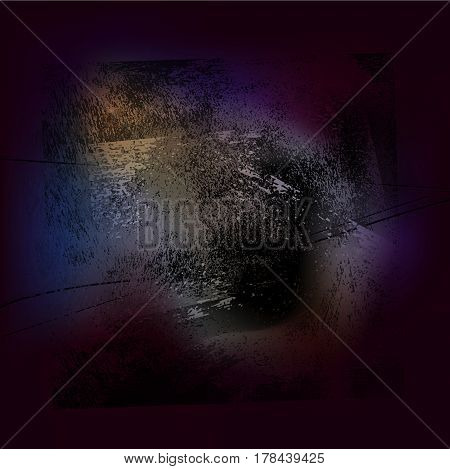splattered black grungy background vector illustration EPS10