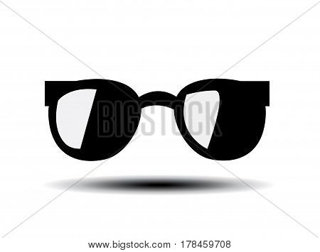 trendy sunglas illustration on white background art