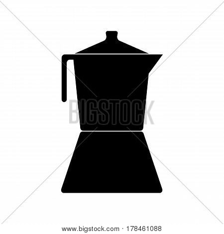 Simple illustration of a coffee maker, isolated on white background.
