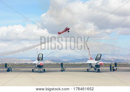 Vicky Benzing Flying Her 1940 Boeing Stearman