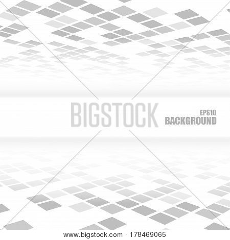 Abstract perspective background with gray scale poly texture