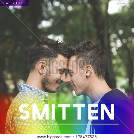 Gay Couple Love Smitten Affection Words