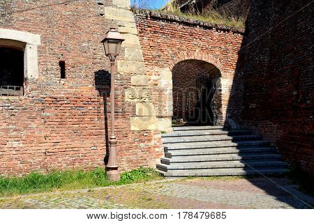 Medieval fortress Alba Iulia, Transylvania. The modern city is located near the site of the important Dacian political, economic and social centre of Apulon, which was mentioned by the ancient Greek geographer Ptolemy. Alba Iulia is an important romanian 