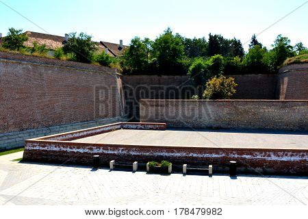 Medieval fortress Alba Iulia, Transylvania. The modern city is located near the site of the important Dacian political, economic and social centre of Apulon, which was mentioned by the ancient Greek geographer Ptolemy. Alba Iulia is an important romanian 