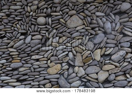 Black Stone wall pettern background structure exterior