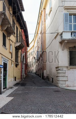 Vicolo Osite Street Of The Old City Of Verona
