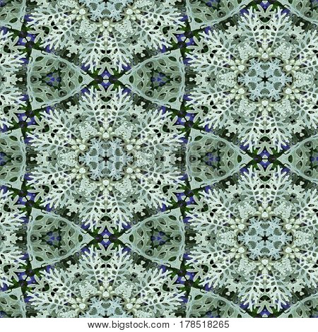 Abstract decorative plant background. Seamless pattern. Digital illustration.