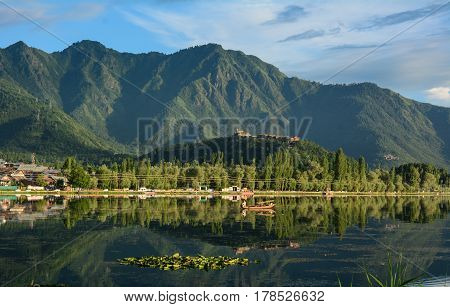 View Of Dal Lake In Srinagar, India