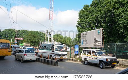 Traffic On Street In Srinagar, India